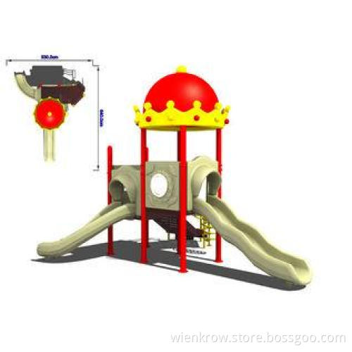 Custom Kids Outdoor Commercial Plastic Playground Slide Equ